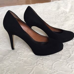 Banana Republic black suede heels